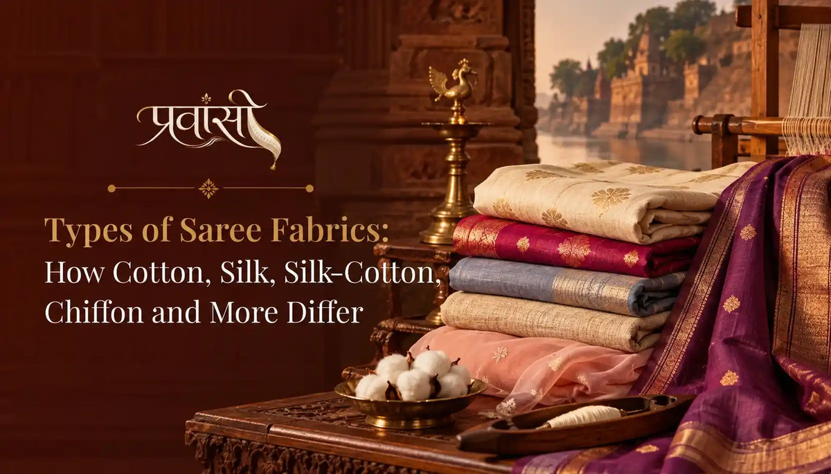 Different types of saree fabrics